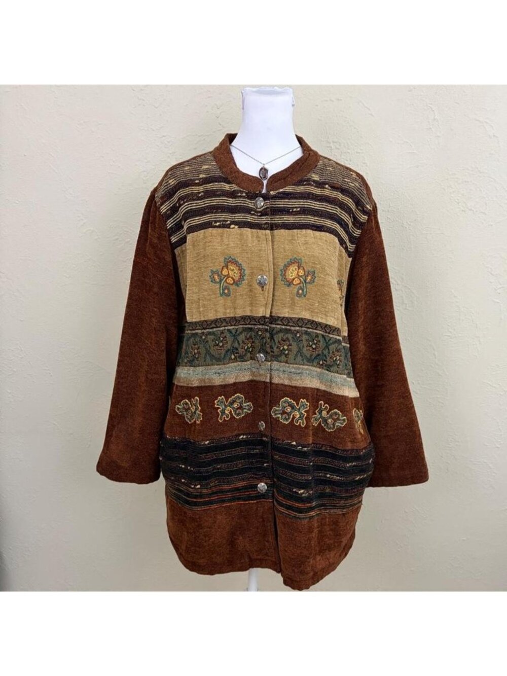 90s patchwork boho jacket - Picture 3 of 8